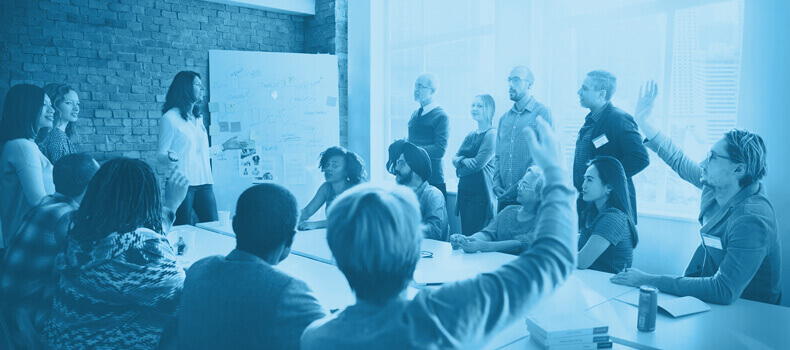 Marketing team meeting