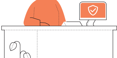 Insurance agent illustration