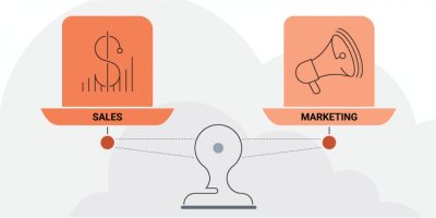 Sales and marketing alignment illustration