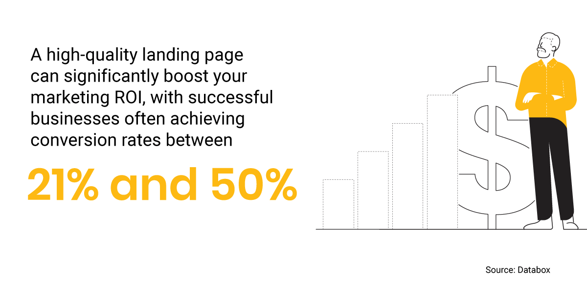 Landing page stat