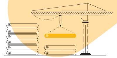 Illustration of building an email list