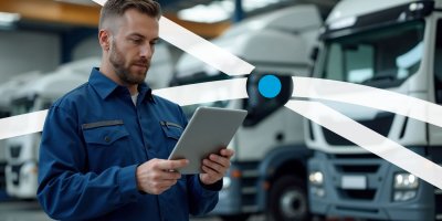 Fleet manager on tablet