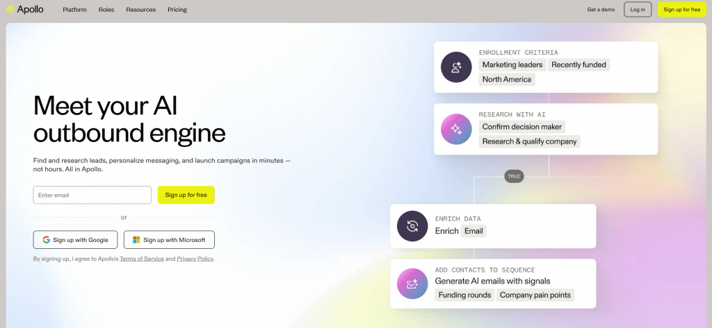 Apollo for business leads