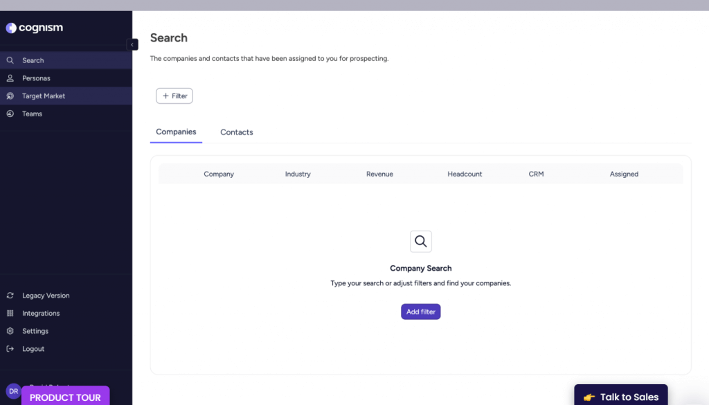 Cognism for buying email list