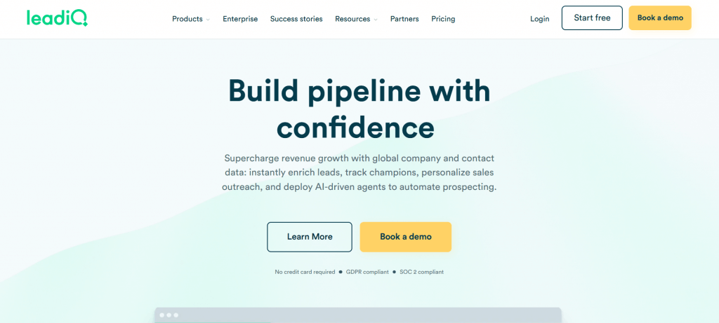 LeadIQ for buying email list