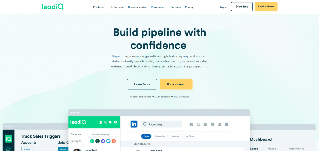LeadIQ for business leads