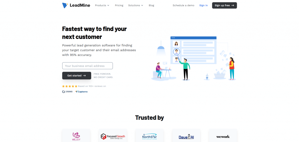 LeadMine for business leads