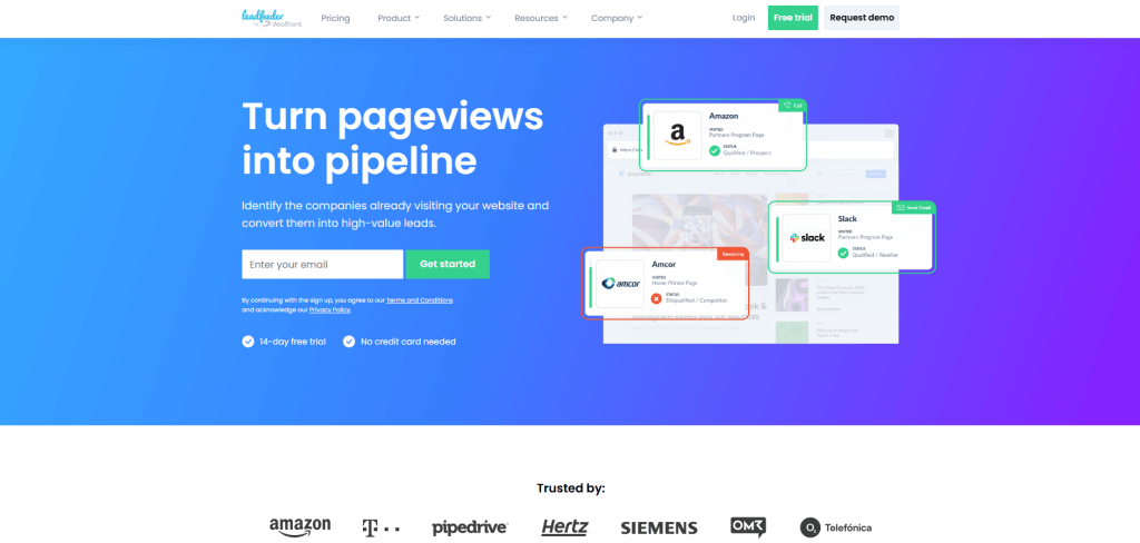Leadfeeder for business leads