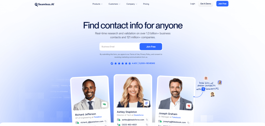 Seamless.AI for business leads