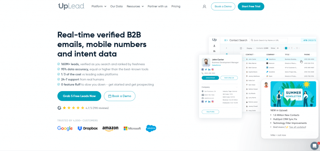 UpLead for business leads