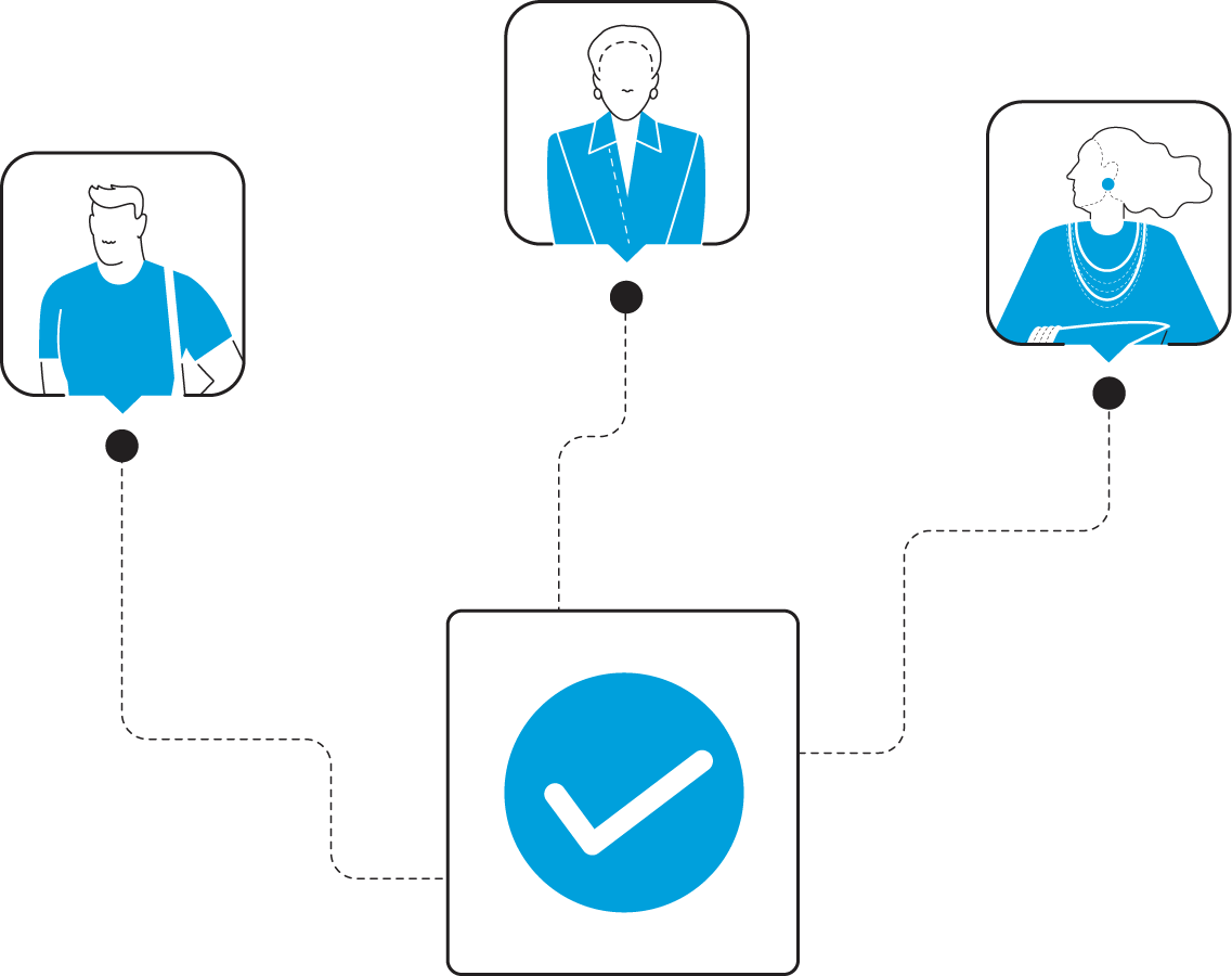 Illustration of multi users
